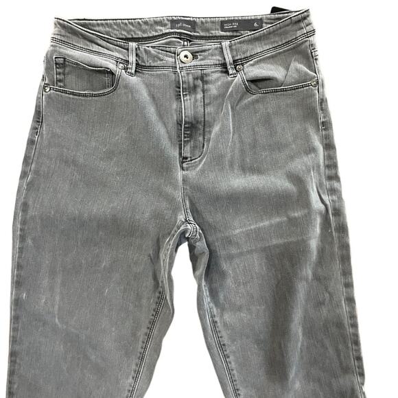 J. Jill Women's Jeans Size 6T High Rise Straight Leg Gray Denim Tall Long Lean - Picture 2 of 9